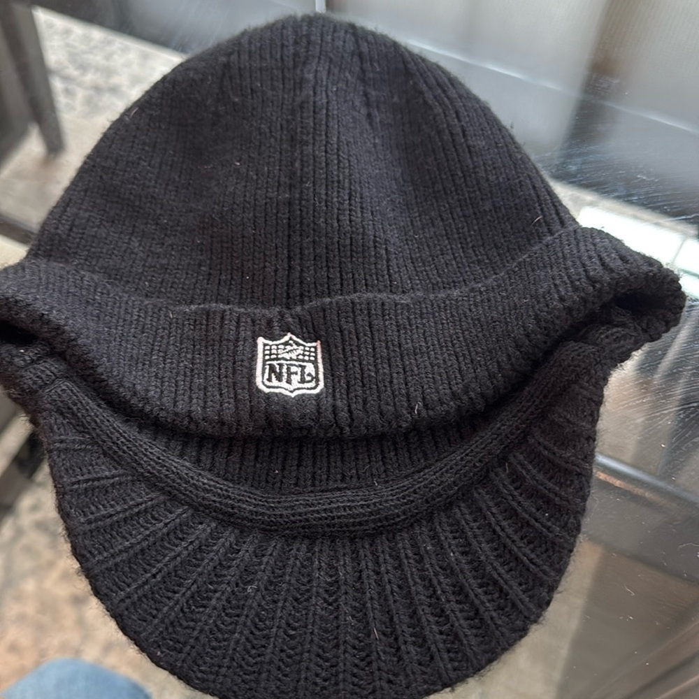 New Orleans Saints Knit hat with small bill in front